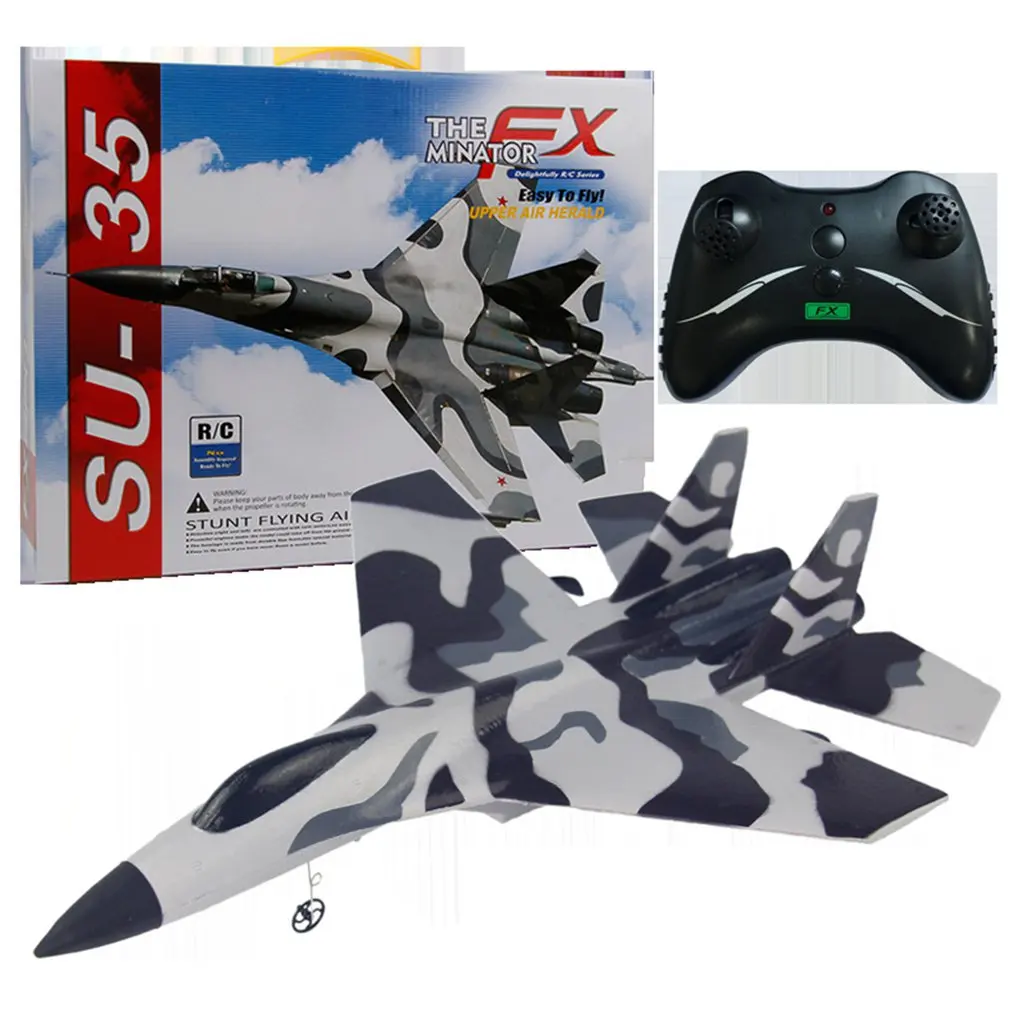 Camouflage Fx-820 модель фиксированное крыло маленький Су/Су 35 пульт дистанционного управления Самолет планер открытый игрушки для детей подарок - Цвет: Camouflage