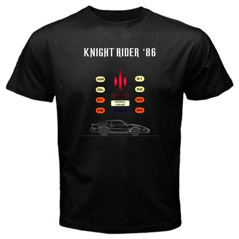 Новинка 2018 футболка Knight Rider 86 kitt JDM japan tv movie eighties mazda черная с рисунком мужские