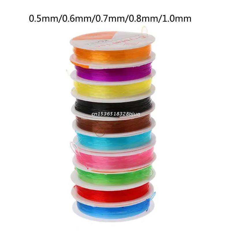 10 Rolls Elastic Crystal Stretch Beading String Cord Jewelry Making 10m per Roll Dropship | Украшения и аксессуары