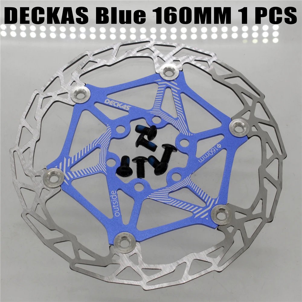 DECKAS Blue 160 Зум XTECH HB100 MTB гидравлические дисковые тормоза дискового тормоза спереди и сзади с G3 диски 120/140/160/180 мм с MT200 M315 - Цвет: DECKAS Blue 160