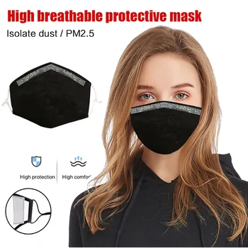 

Unisex Adult Woman Solid Windproof Face Mask Mouth Mask Washable Face Shield Breathable Cloth Mouth Cover Reusable mondmaskers