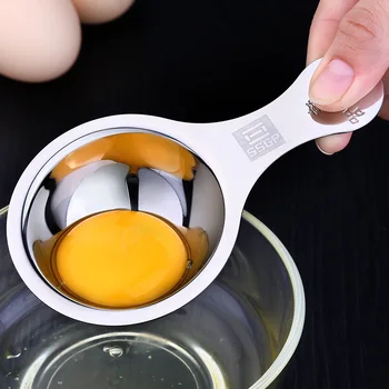

Egg White Separator 304 Stainless Steel Egg Seperater Baking Tools Small-Sized Filter White Egg Yolk Separator
