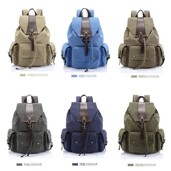 

fashion man's backpack vintage canvas backpack school bags Unisex backpack travel bagss large capacity travel laptop backpac
