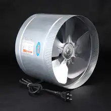 Hot 4/6/8/10 Inch Inline Air Ducting Fan Ventilator Metal Booster Fan Blower Intake Out-Take Ventilation Vents For Kitchen Bathr(China)