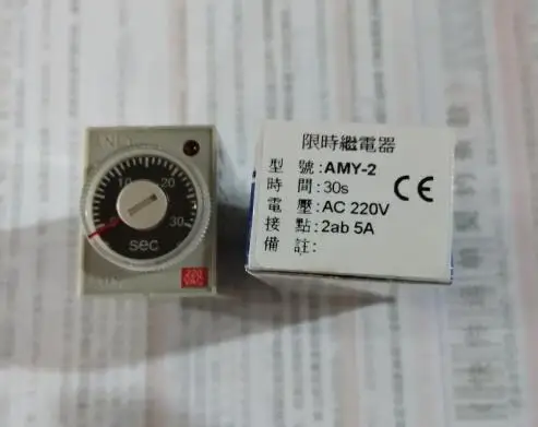 

AMY-2 AC220V 10m Оригинальное тайваньское реле времени, новое оригинальное