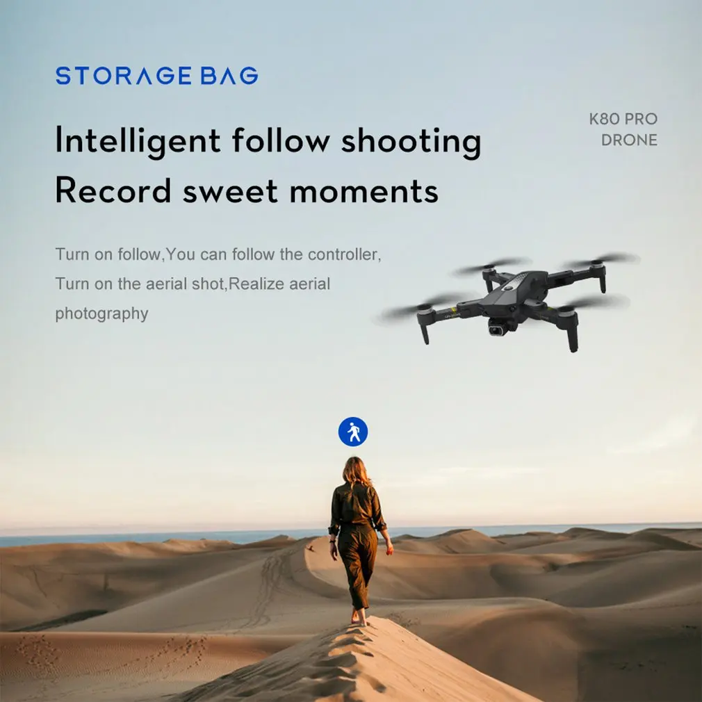 K80 PRO Drone, STORAGE BAG K80 PRO Intelligent follow shooting DRONE Record sweet moments .
