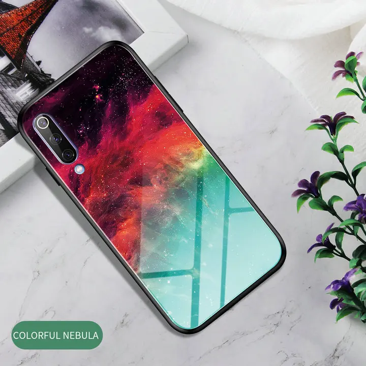 Роскошное закаленное стекло Etui для Coque samsung A50 Чехол samsung A70 чехол A20E A30S A50S 50 S A40 чехол для samsung Galaxy A10 - Цвет: COLORFUL NEBULA