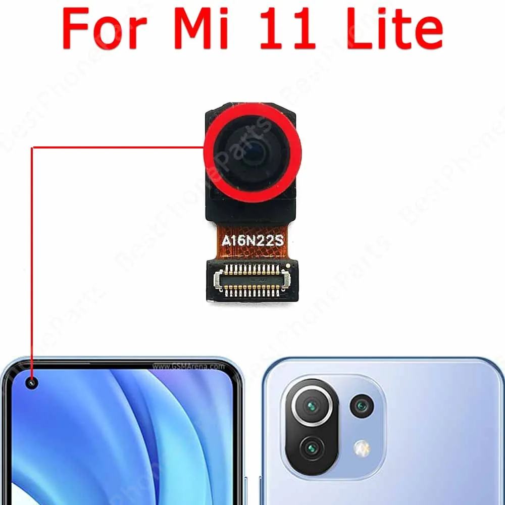 For Xiaomi Mi 11 Lite Back Front Backside Camera Frontal Small