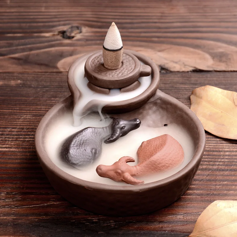 

Quemador Incienso Encens Back Censer Ceramic Furnishing Articles Turn Things Around In Xiang Furnace Smoke Backflow Aroma Stove