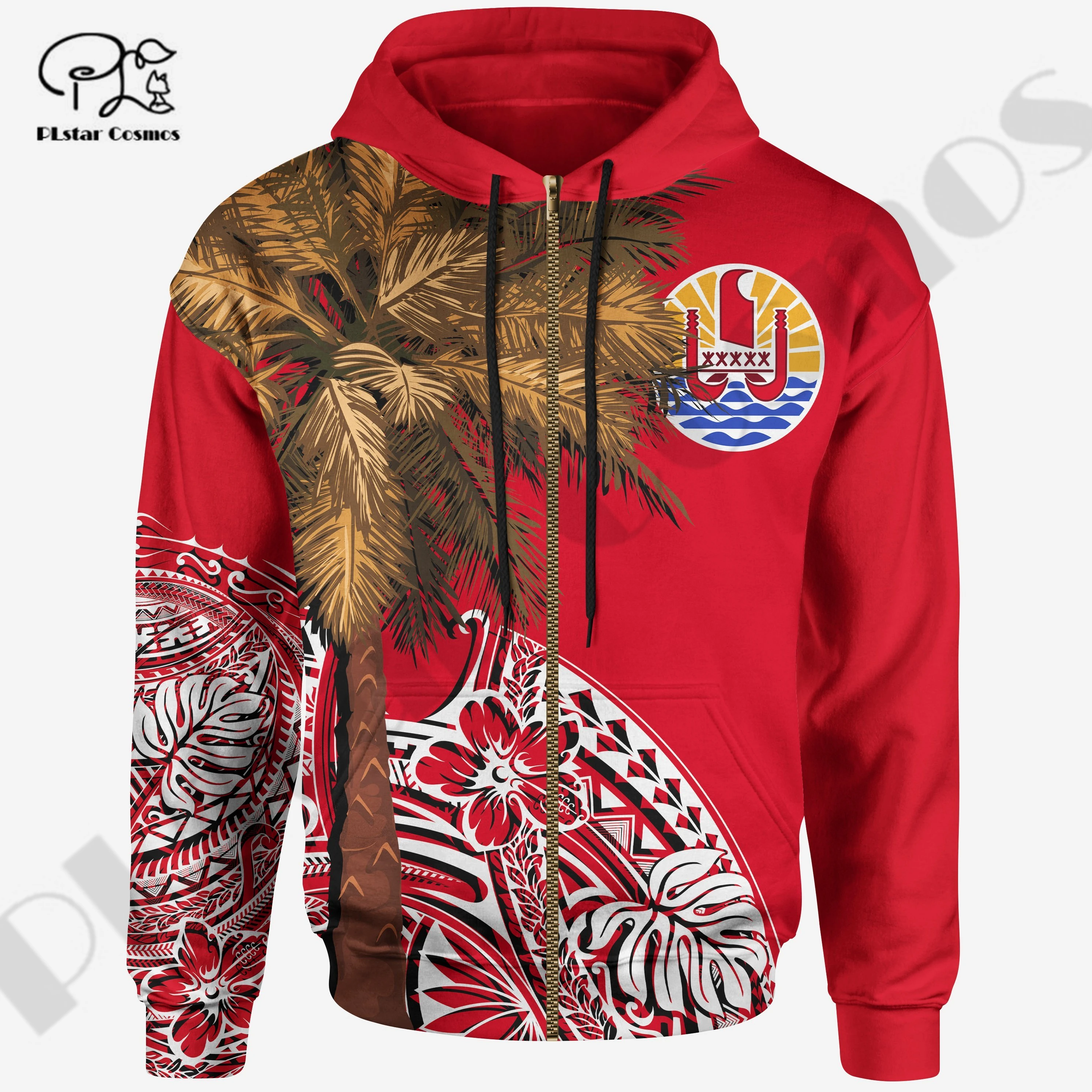 PLstar Cosmos 3DPrinted Newest Tahit French Polynesia Tribal Unique Unisex Streetwear Harajuku Pullover Hoodies/Sweatshirt/Zip 2