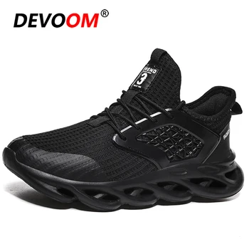 

2020 Fashion White Sneakers Men Breathable Mesh Summer Blade Style Mens Shoes Casual Lace-up Trainer Shoes Men Zapatillas Hombre