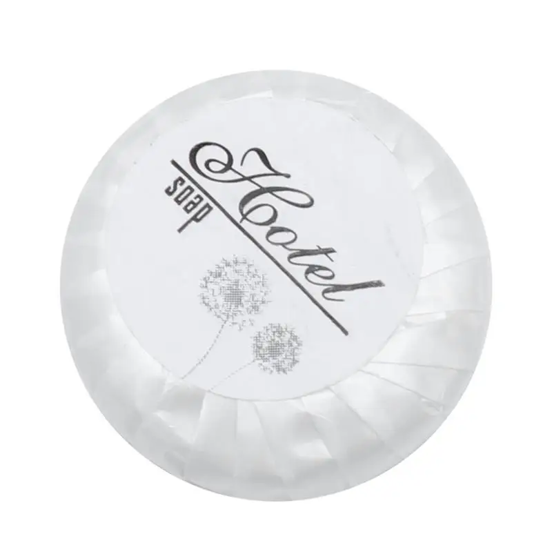

150PCS/Set Hotel Toilet Disposable Soap Bath Shower Round Small Shape Hand Soap Disposable Cleaning Toiletries White