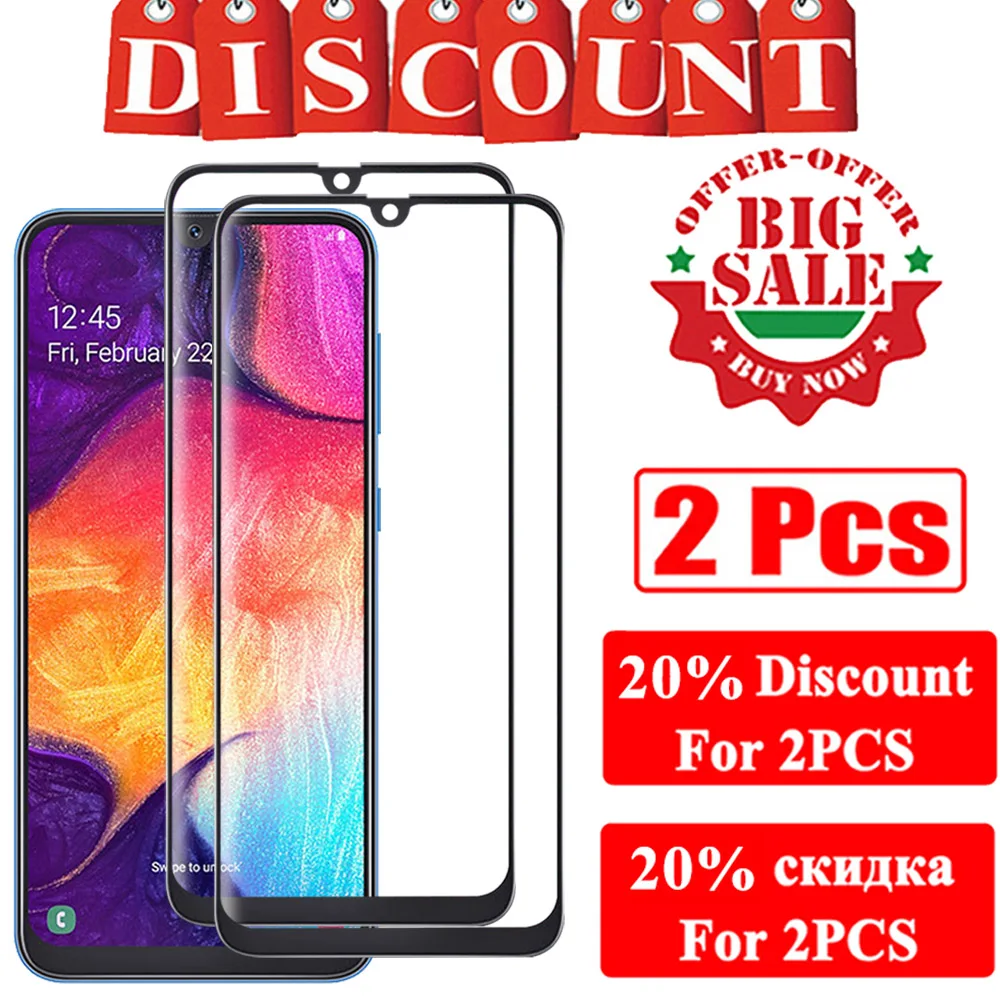 Закаленное стекло на samsung Galaxy A50 A20 A70 протектор экрана A 50 20 70 защитное стекло 50a 20a Tremp лист Бронированная пленка 9H