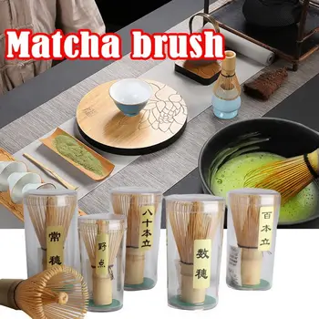 

Tea Ceremony Matcha Whisk Bamboo Chasen Green Tea Whisk Chasen Holder Useful Brush Tools Kitchen