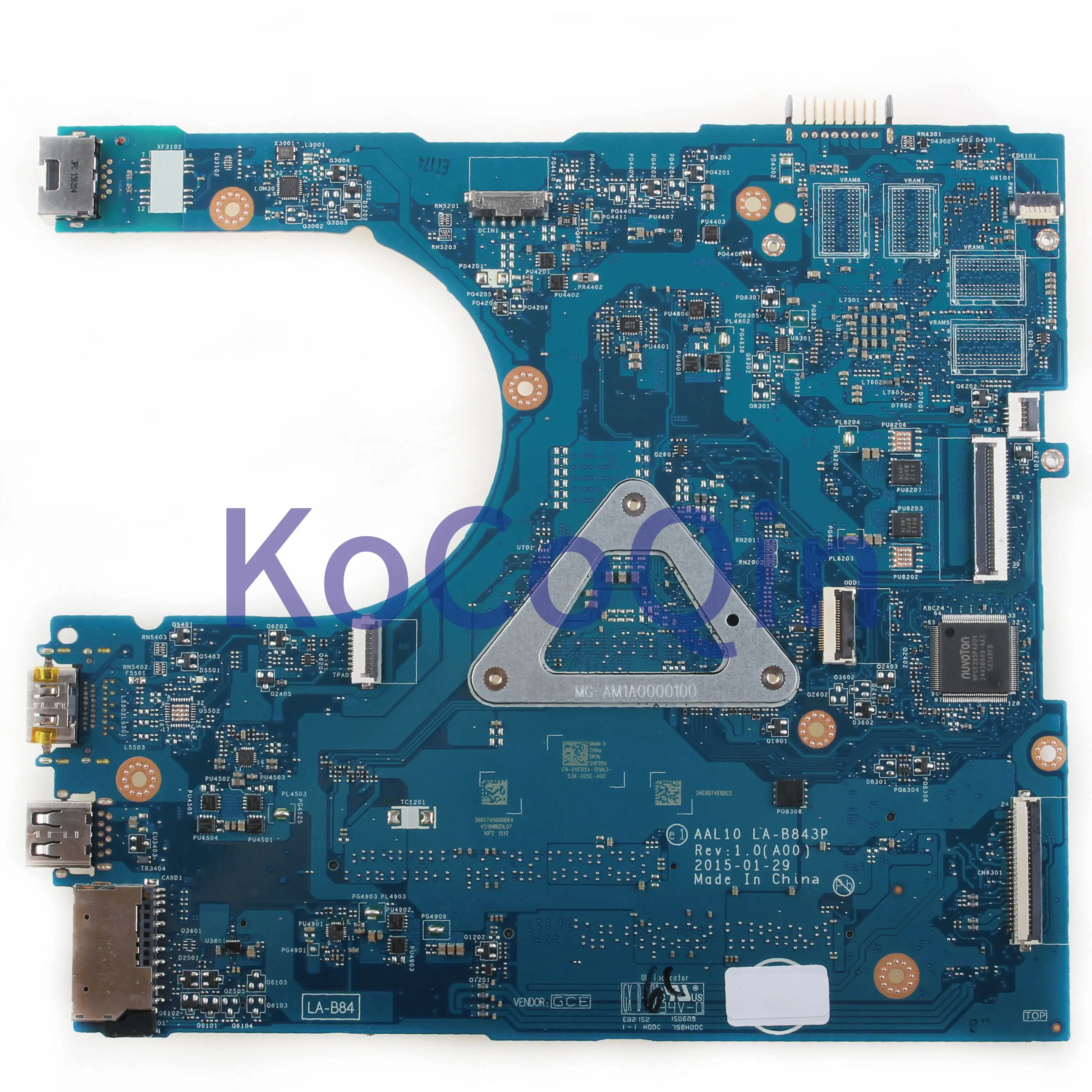 Ideal KoCoQin Laptop motherboard For DELL Inspiron 5458 5558 5758 I7-5500U SR23W N16V-GM-B1 Mainboard CN-