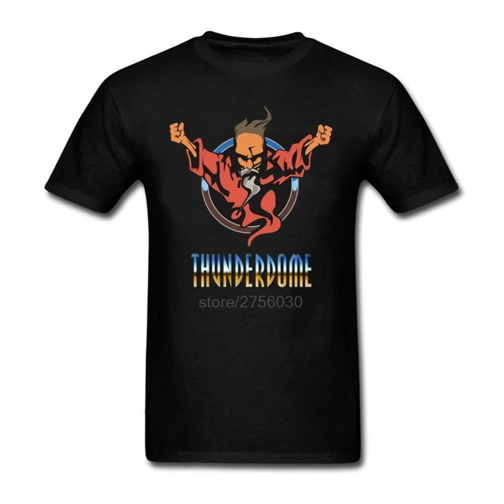 Thunderdome wizard Logo Мужская футболка Hardcore Techno and Gabber мужские футболки с коротким рукавом