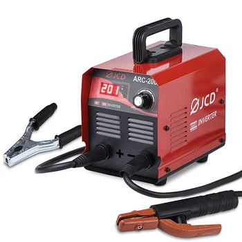 Online JCD Welding Machine 220V DC Inverter ARC Welder 200Amp IGBT MMA LCD Digital Adjustable Welder For Home DIY Beginners Welder