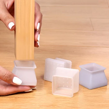 

4Pcs/Set Silicone Table Foot Cover Socks Chair Leg Covers Anti-slip Prevent Scratches Feet Protector Pads