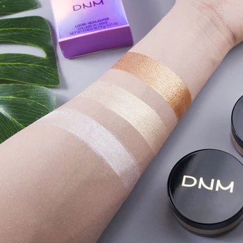 

New High-gloss Loose Fluorescent Illuminator Facial Pearlescent Palette Durable Waterproof Sweat-proof Loose PowderTSLM2