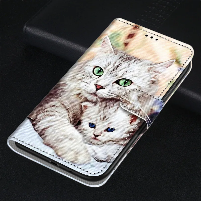 silicone cover with s pen Fashion Funny Painted Flip Cover For Samsung Galaxy A7 A6 A8 A9 2018 A5 2017 A3 2016 A9s Card Slot Wallet Leather Phone Case kawaii phone case samsung