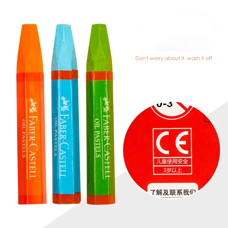 Faber Castell Oil Pastels 12/24/36/48 Colors Set Artist Professional Drawing Wax Crayons School Office Art Supplies