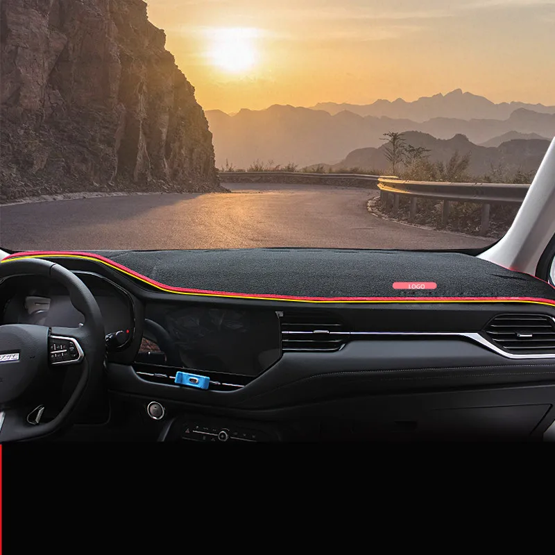 Полиэстер розовый бархатный солнцезащитный коврик для Great Wall Haval Новый H6 F7x