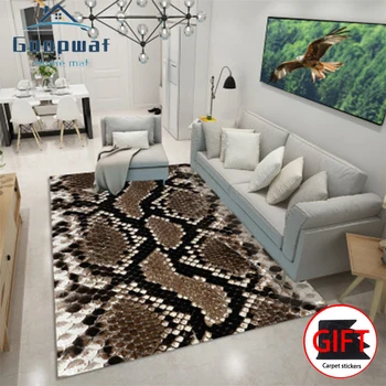 

3D Animal Fur Print Pattern Floor Mat Home Bedroom Living Room Decoration Floor Mat Children Anti-skid Easy To Clean ClimbingMat