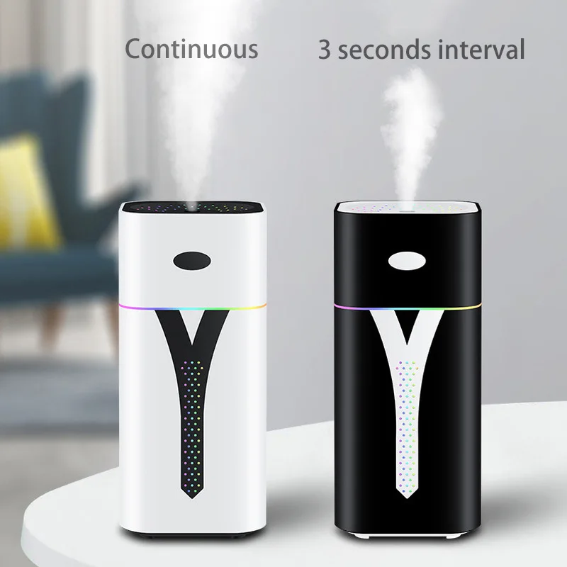 

420ML Mini Air humidifier eliminate static electricity clean air Care for skin Nano spray technology mute design color light