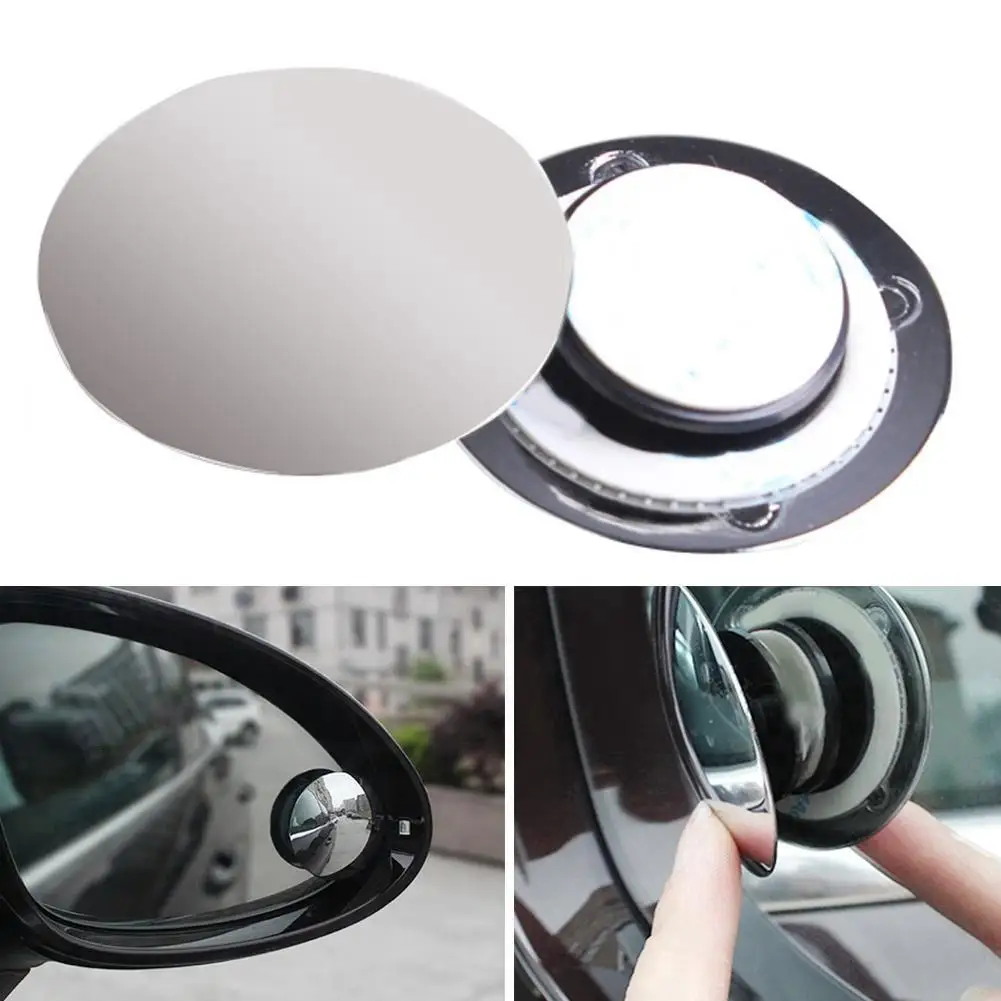 

70% HOT SALES 1 Pair Ultra-thin Car Adjustable Blind Spot Convex 360 Degrees Rearview Mirror