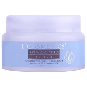 

Night cream for face L Cosmetics, regeneration and protection, multivitamin with cranberries and calendula, 50 ml