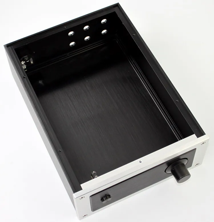 

D308 W218 H92 Brushed Aluminum DAC Decoder Enclosure Power Amplifier Class A Pure Rear Channel Case PSU Audio Hi End DIY Chassis