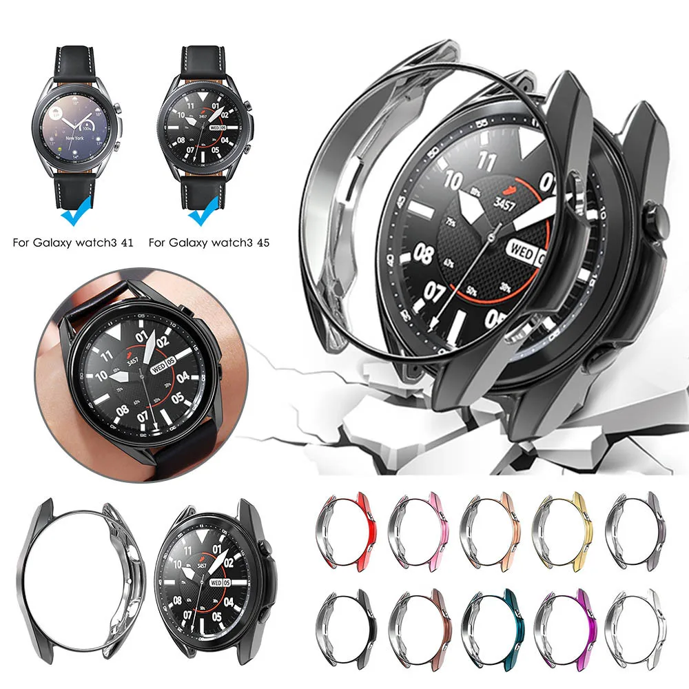 Galaxy Watch 3 Case for Samsung Galaxy Watch 3 45mm 41mm Protector Bumper Screen Protection Cover Ca