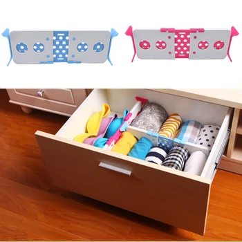 

Multi-Purpose DIY Home Office Kitchen Plastic Adjustable Drawer Dividers Organizer Storage Partition Board