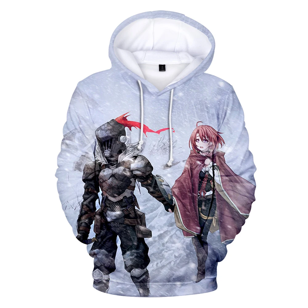 

New 3D Printed Goblin Slayer And Priestess Men Women Hoodies Fashion Casual Cartoon Hoodie Cosplay Costume Streetwear Sweatshirt