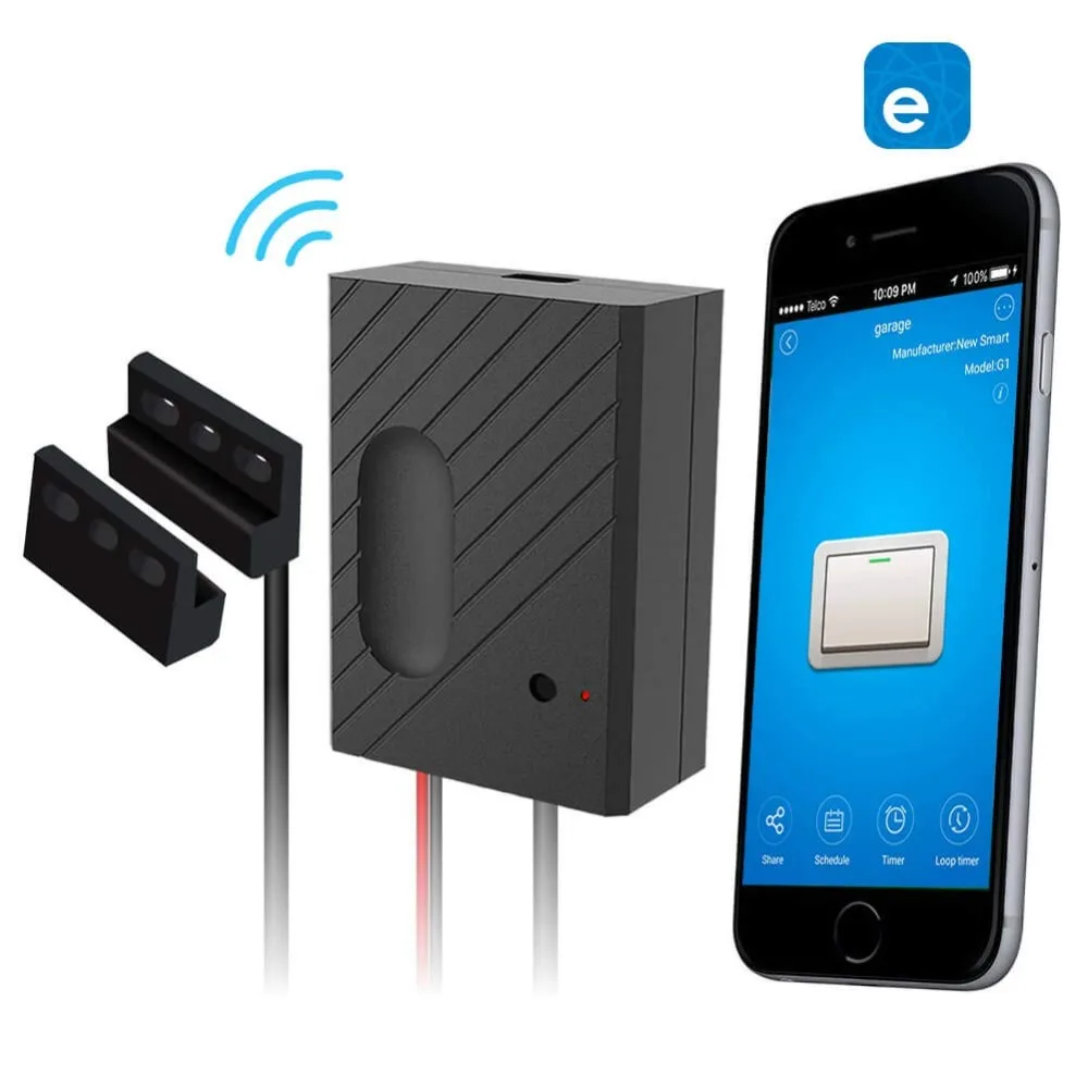 Abridores da Porta da Garagem Compatível com Amazon Inicial do Google Wi-fi Remoto Controlador Switch Usando Ewelink Aplicativo Alexa Ifttt Gd-dc5