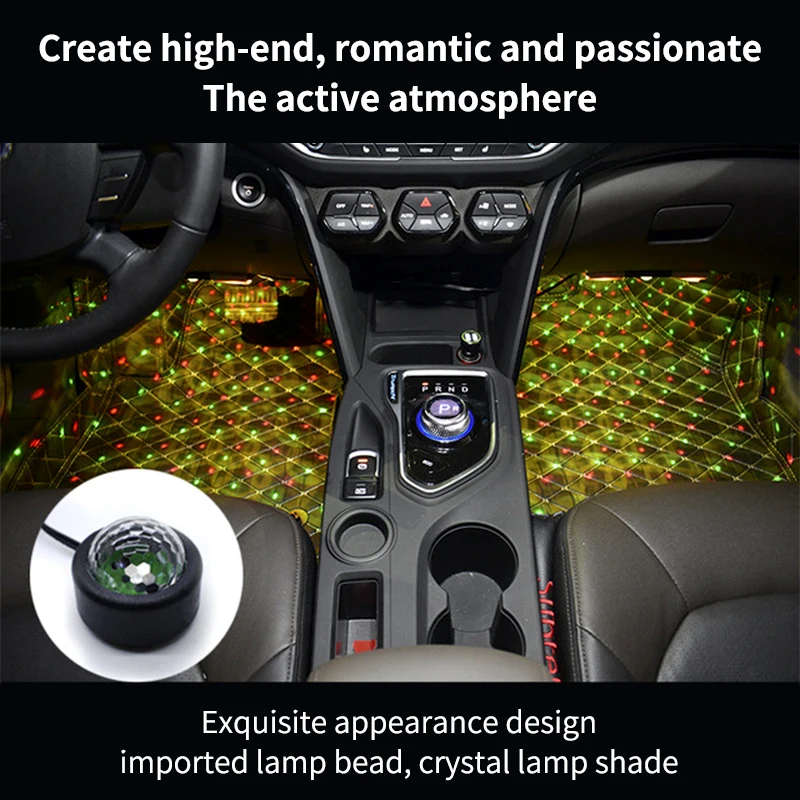 

4 In 1 Car LED Atmosphere Lights Colorful RGB Interior Floor Foot Lights Universal Auto USB Decorative Ambient Lamp Car Styling