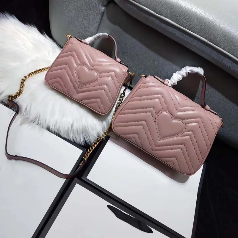 Pink Модная известная женская сумка высшего качества, женская сумка из натуральной кожи, стиль, женские сумки-мессенджеры в форме сердца - Цвет: Pink