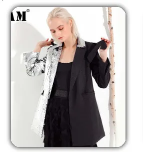 [EAM] High Elastic Waist Black Denim Split Harem Trousers New Loose Fit Pants Women Fashion Tide Spring Autumn 2020 1DA131