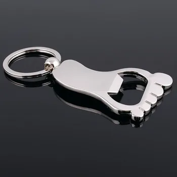 

Best Sale Creative Foot Shape Bottle Opener Key Ring Chain Keyring Keychain Beer Bar Tool Accessories Gift Unique Flesopener