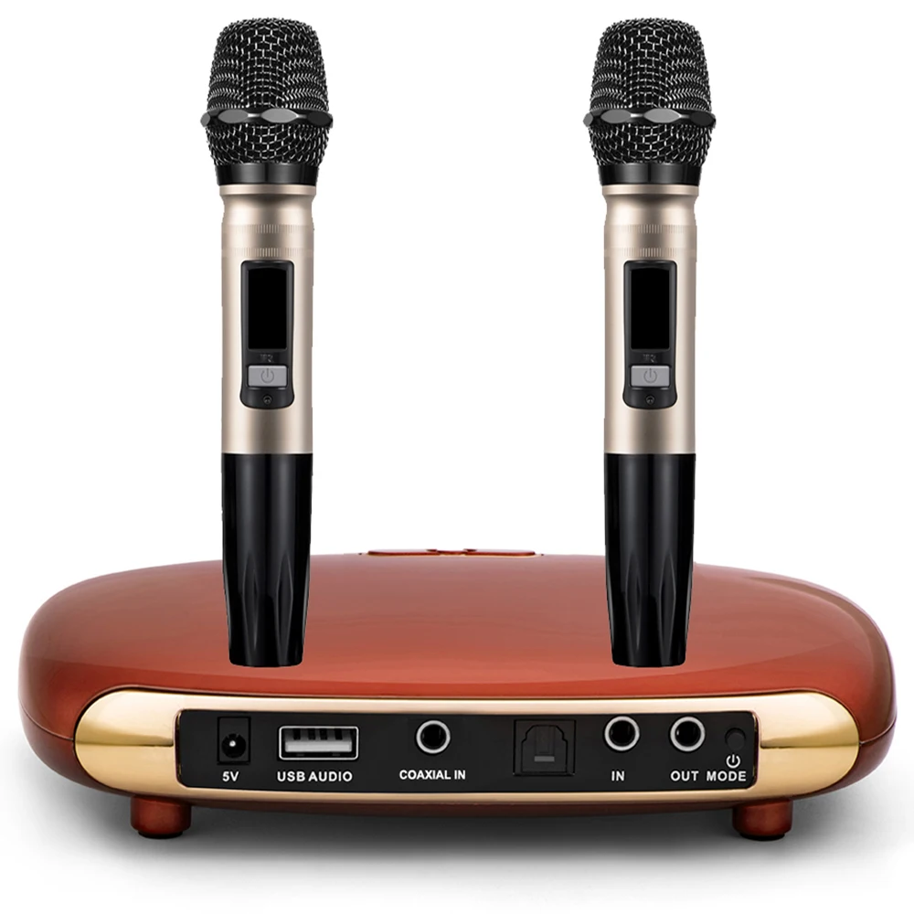 K8 Optical Coaxial Wireless Bluetooth 5.0 Karaoke Box Microphone Karaoke Player Home Echo Mixer System Singing Machine
