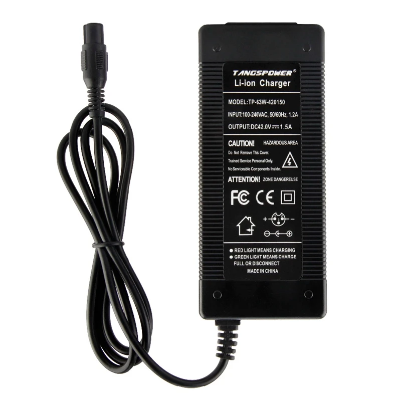 Lotvic Oplader voor scooter, 42 V 2 A AC E-scooter, oplaadkabel