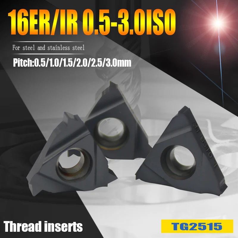 Инструмент для резки резьбы 16ER/IR 0 5-iso инструмент внутренней 16IR 2.5ISO карбидные