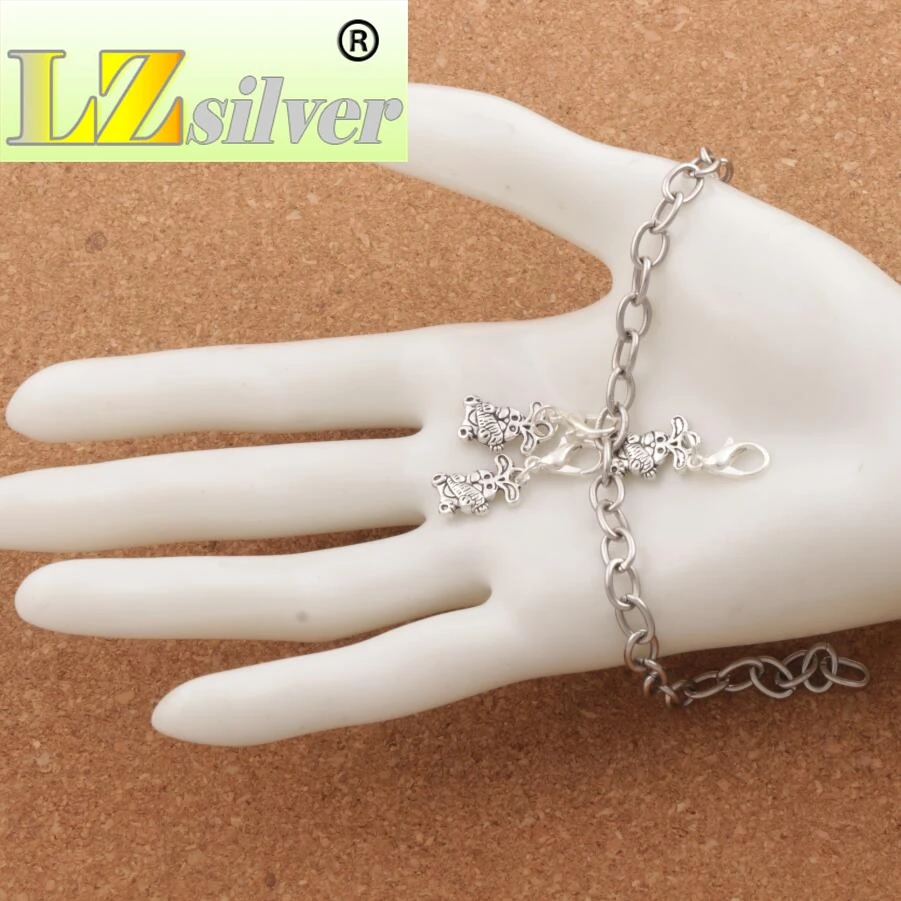 Easter Bunny Rabbit Carrot Charm Beads Clasp European Lobster Trigger Clip On 10x27.5mm 100PCS Zinc Alloy C059