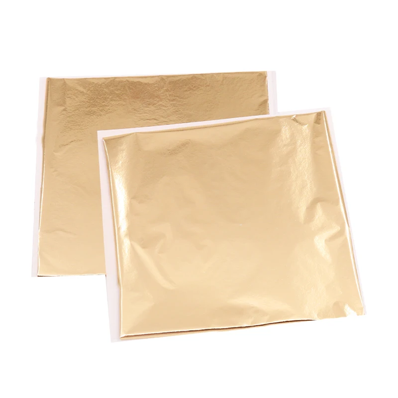 Античное золото имитация золотой фольги блестящая бумага Тайвань золотой лист 13 см для настенной плитки мебель переключатель панели наклейки ремесла позолоченные