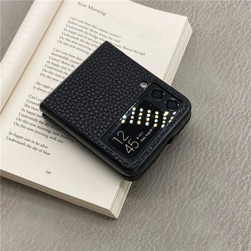

Чехол для Samsung ZFlip3, кожаный Твердый чехол Martin, складной защитный чехол для экрана F7110, крутой чехол для Galaxy Z Flip 3, чехлы для Samsung
