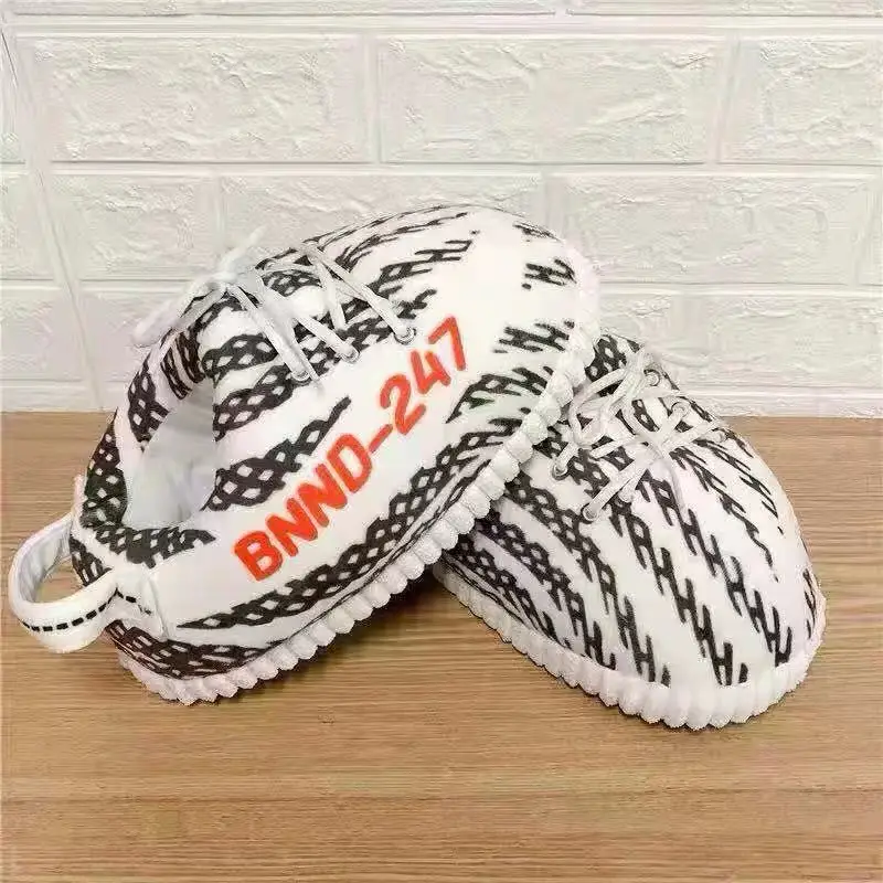 

Future Light Shoes a Cone Fertilizer to Fat Bread Cotton-padded Shoes Black Red Spoof Popular Brand Warm Home Cotton Slippers