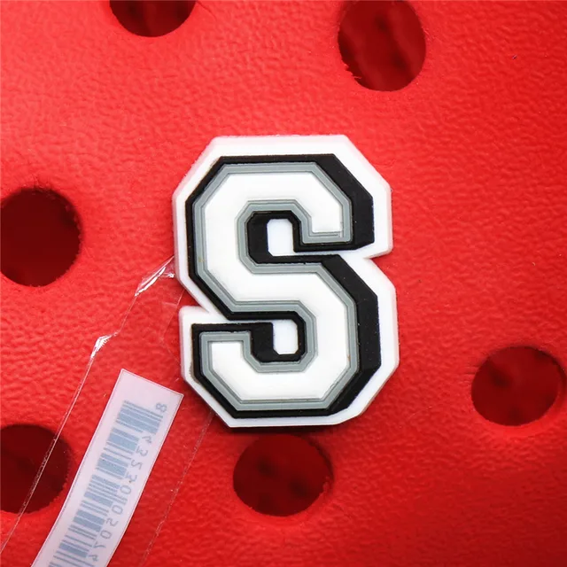 Original PVC Shoe Buckle Accessories DIY Combination English Alphabet Shoes Decoration Jibz for Croc Charms Bracelets Kids Gifts U165-S