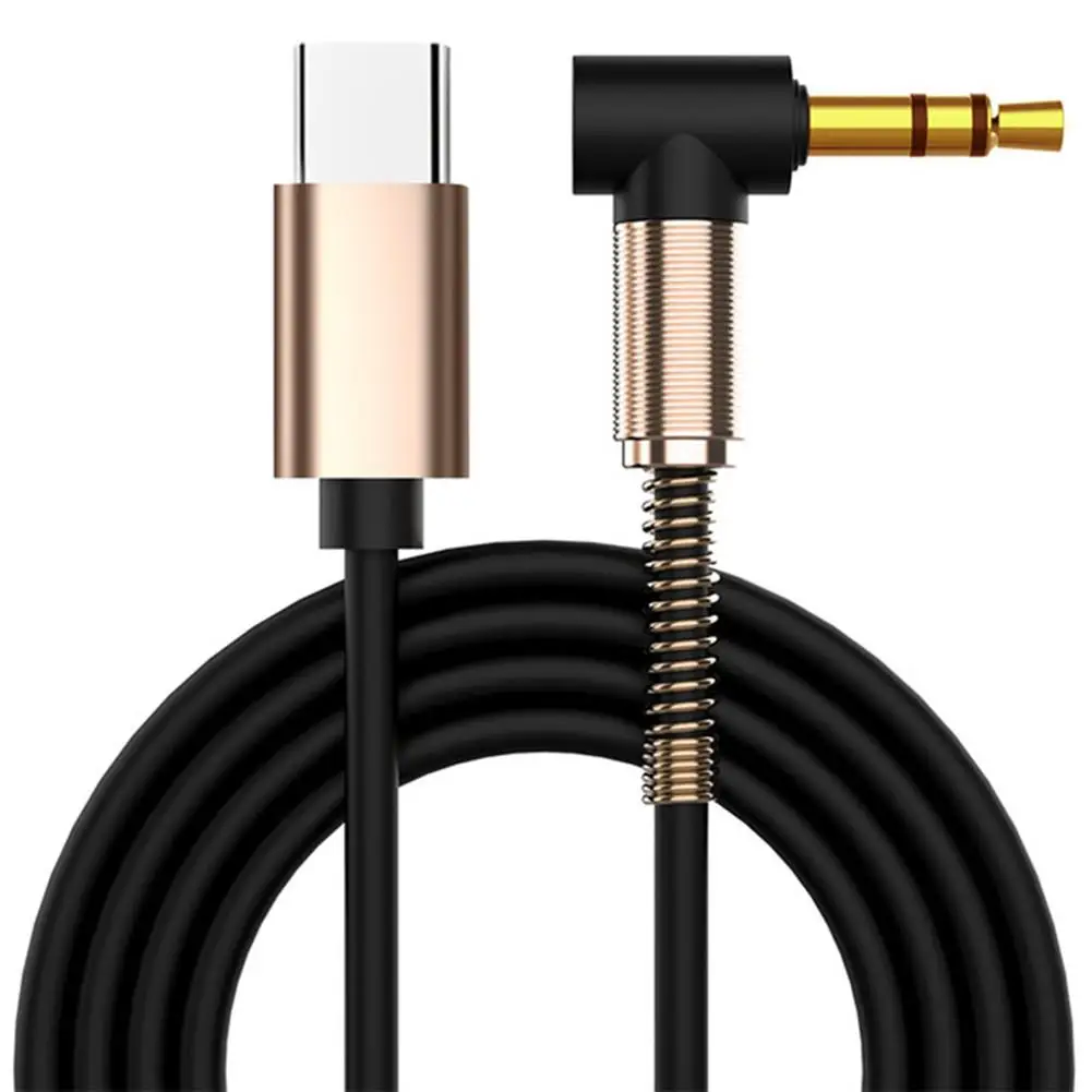 Автомобильный аудиокабель AUX для Huawei Xiaomi Samsung USB Type-C гнездо 3 5 мм кабель динамика