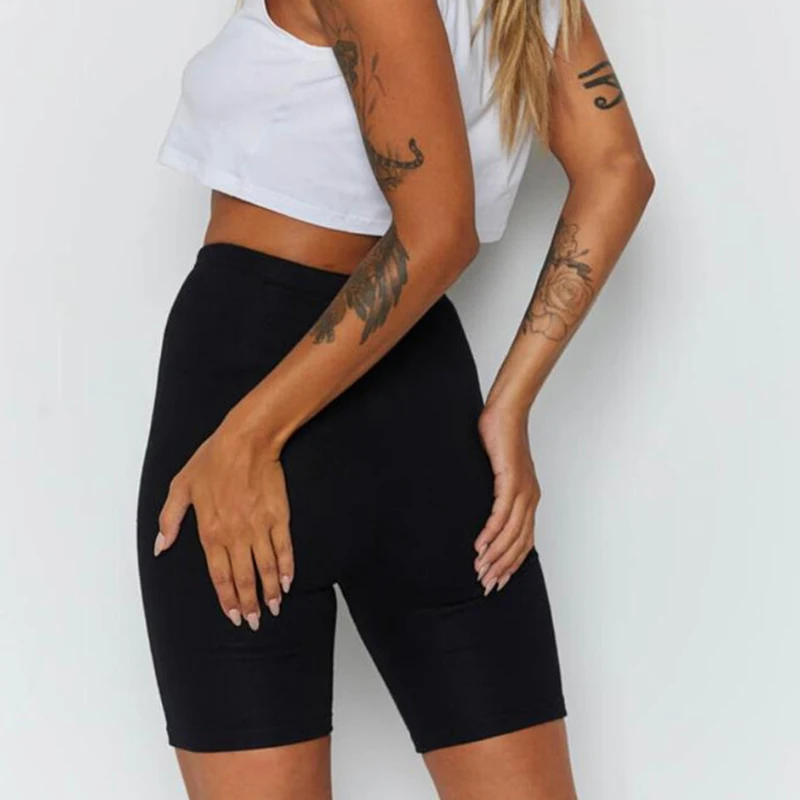 running shorts Women Summer Cycling bike Shorts Stretch Basic Short Solid Black Shorts for women female clothing pantalones sweatpants strike biker shorts