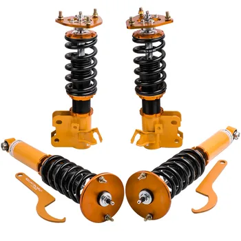 

24 way Suspension Coilovers shock Kit for Nissan S14 Silvia 200SX 240SX 94-98 Spring Strut Damper Camber Plate Front Rear